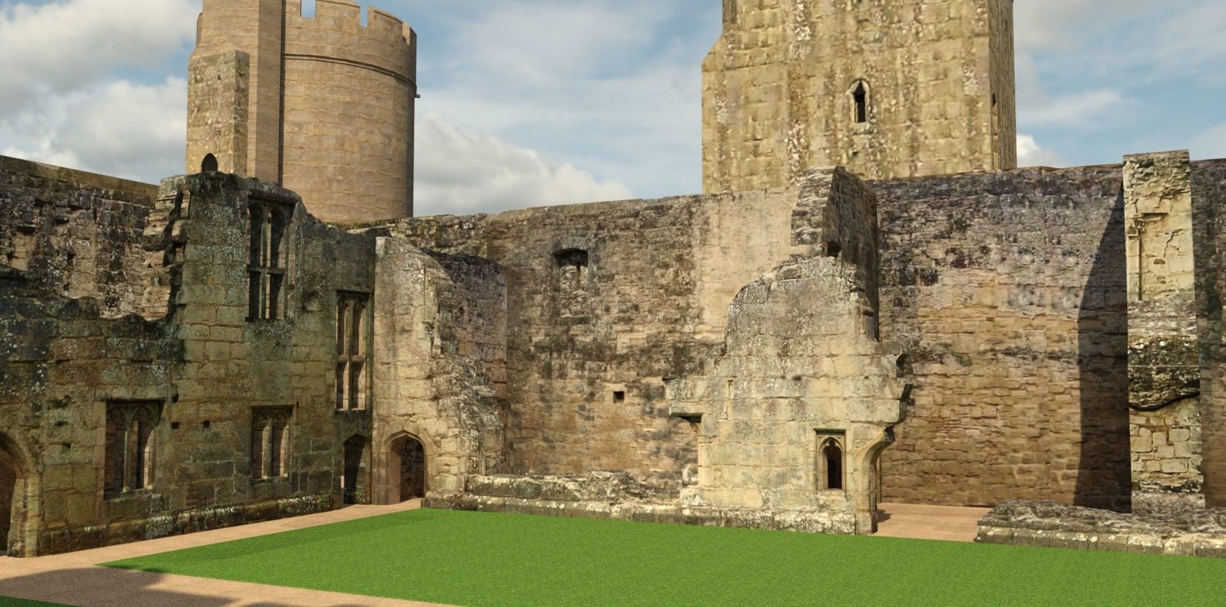 Bodiam Castle 3D model_3