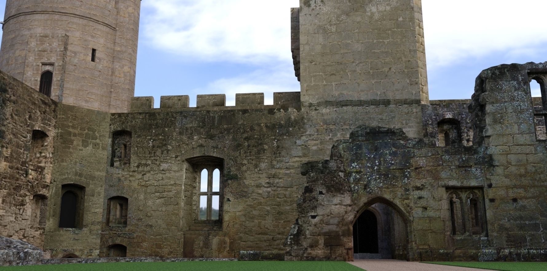 Bodiam Castle 3D model_1