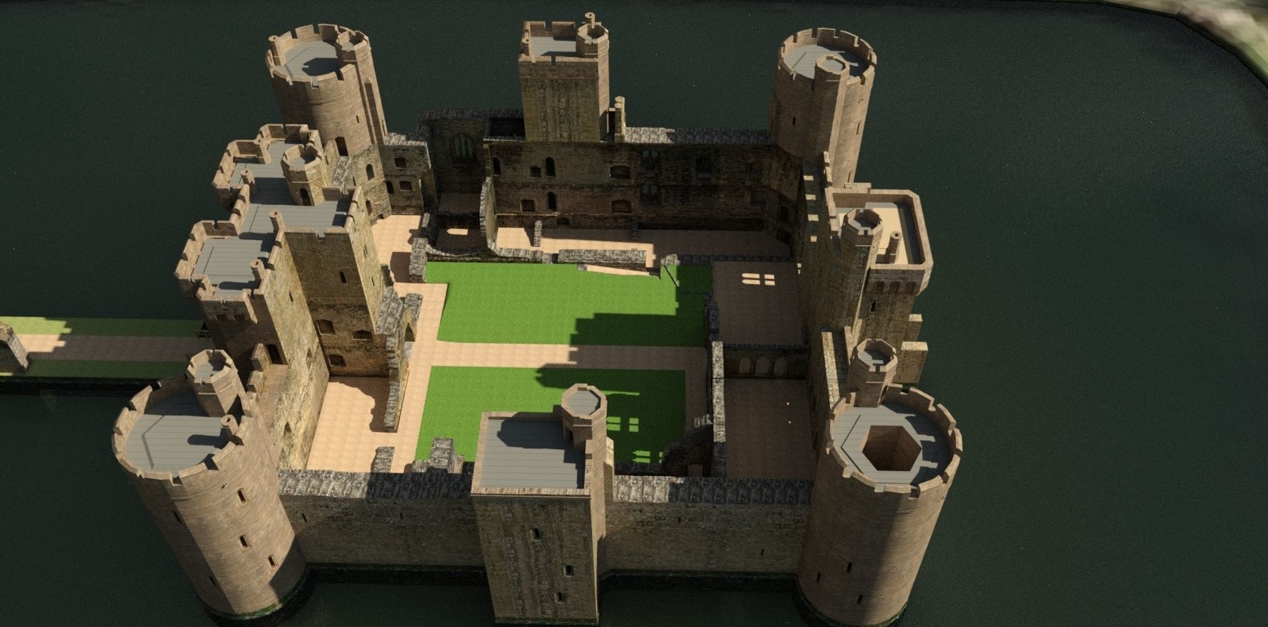 Bodiam Castle 3D model_8