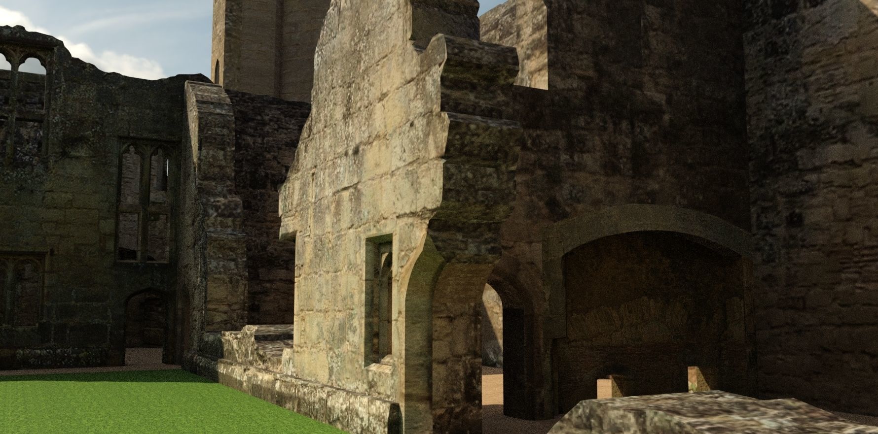 Bodiam Castle 3D model_6
