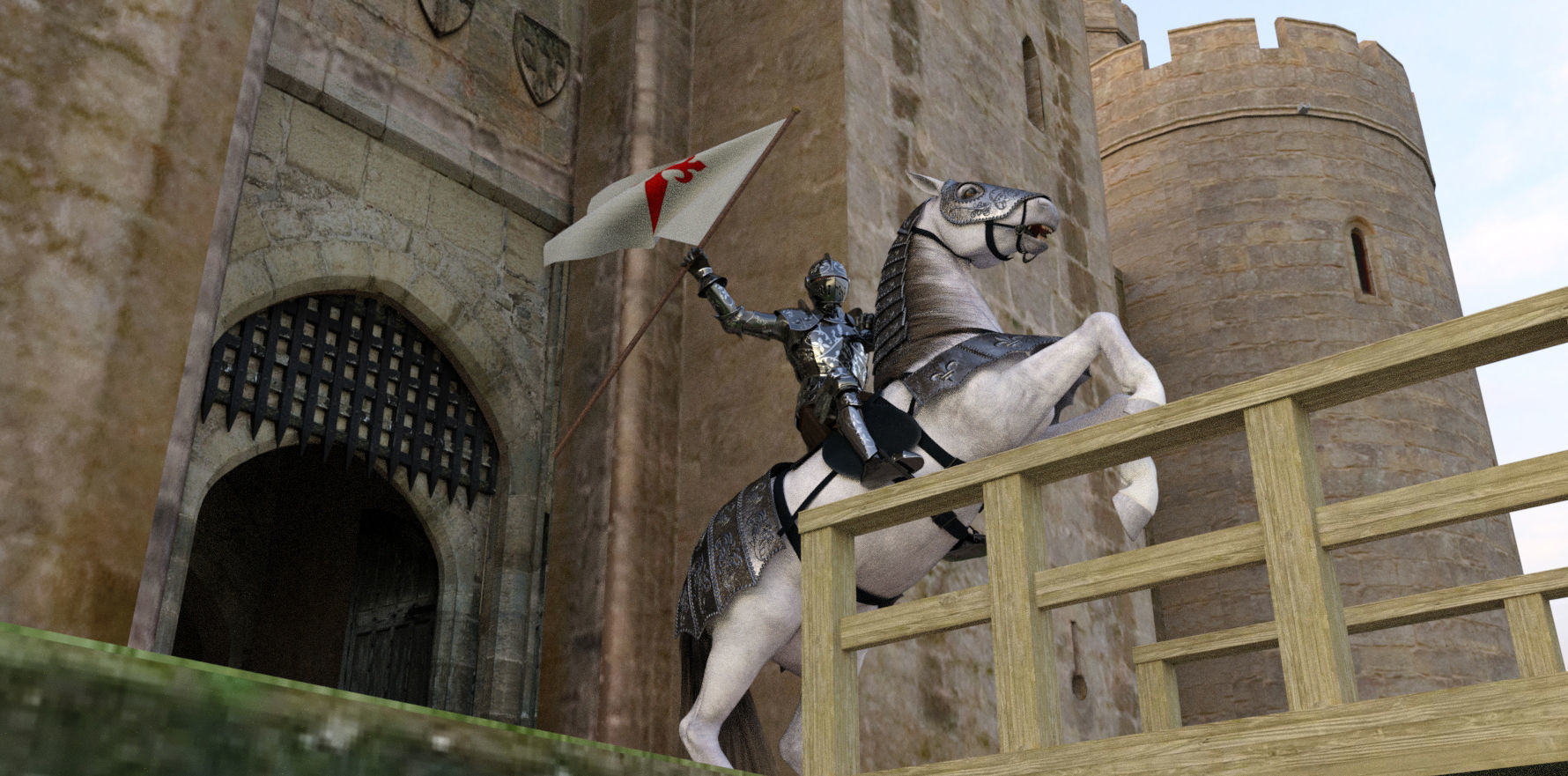 Bodiam Castle 3D model_10