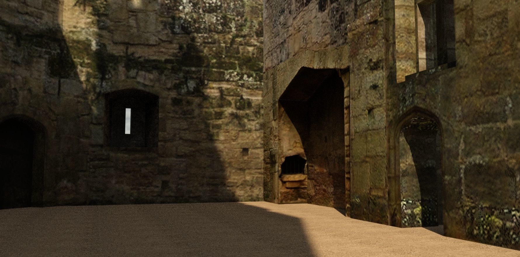 Bodiam Castle 3D model_5