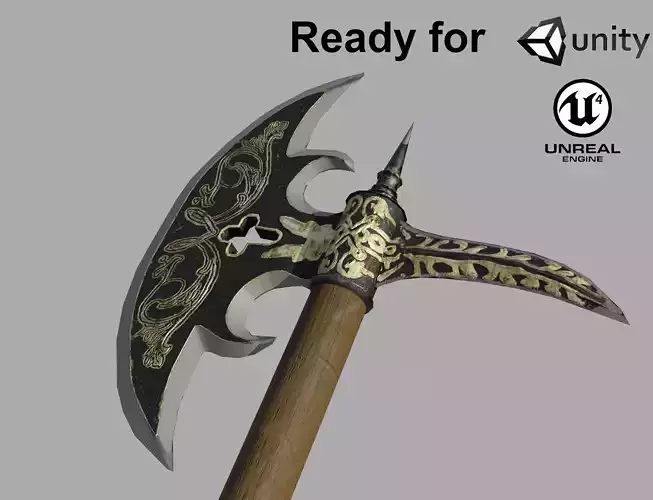 Medieval fantasy axe