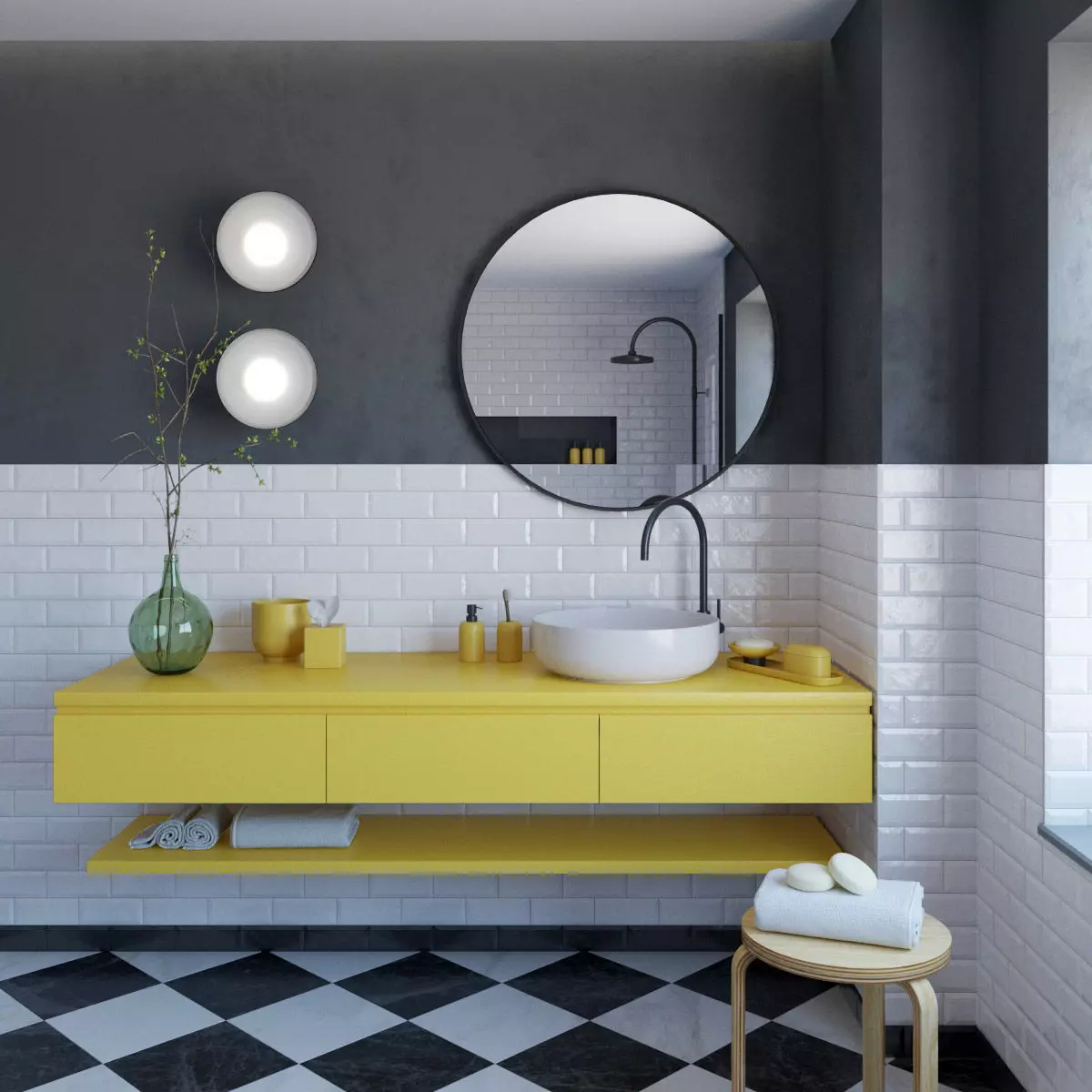Bathroom Interior Scene for 3ds Max and VRay 3D model