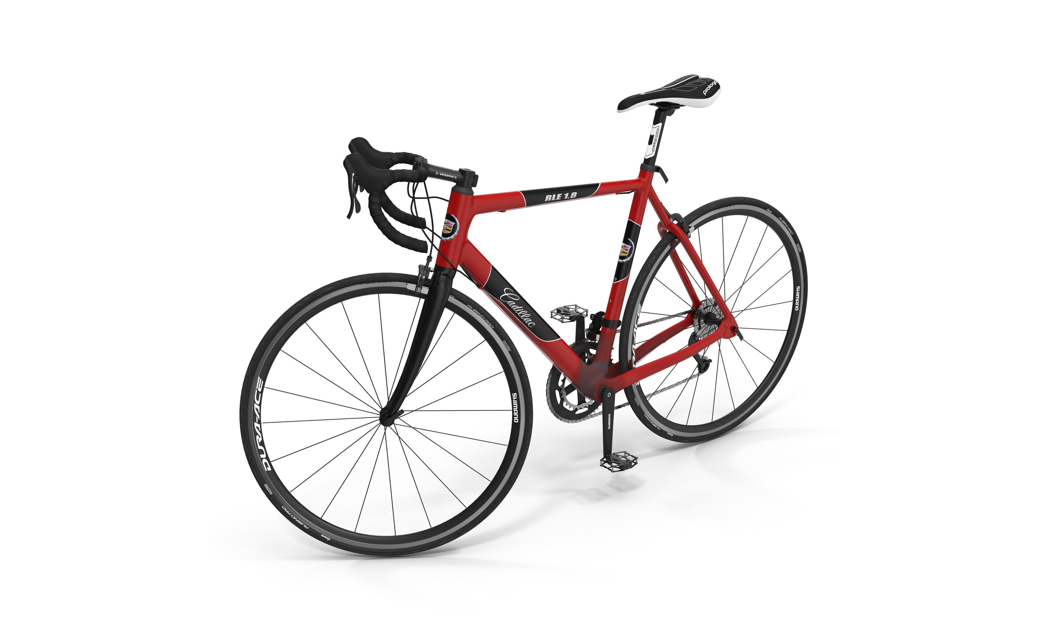 This Road Bike Cadillac Rigged 3D model