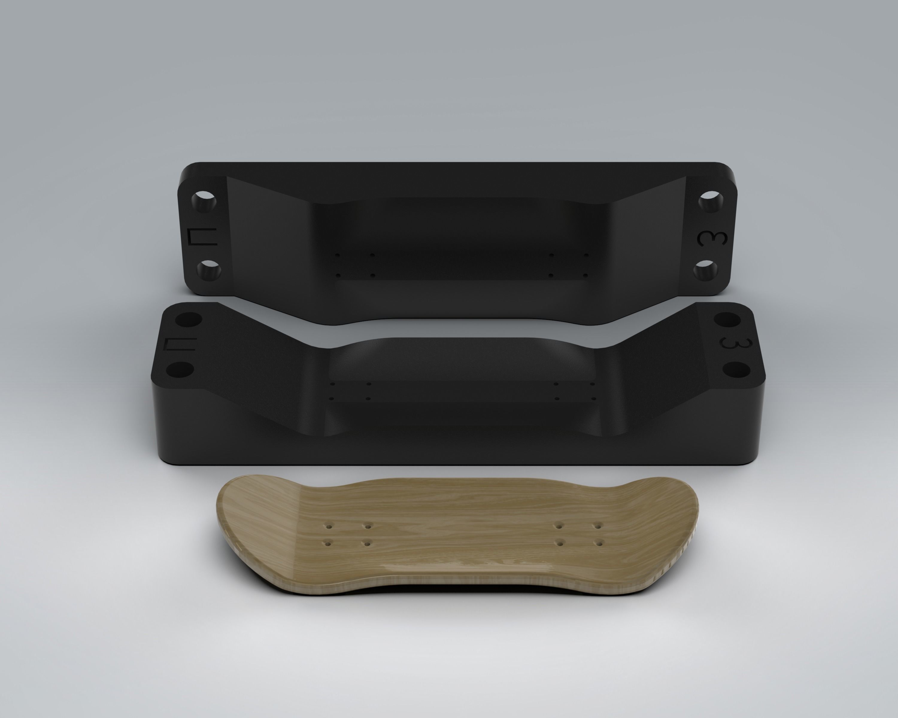Fingerboard Mold 3D model 3D printable CGTrader