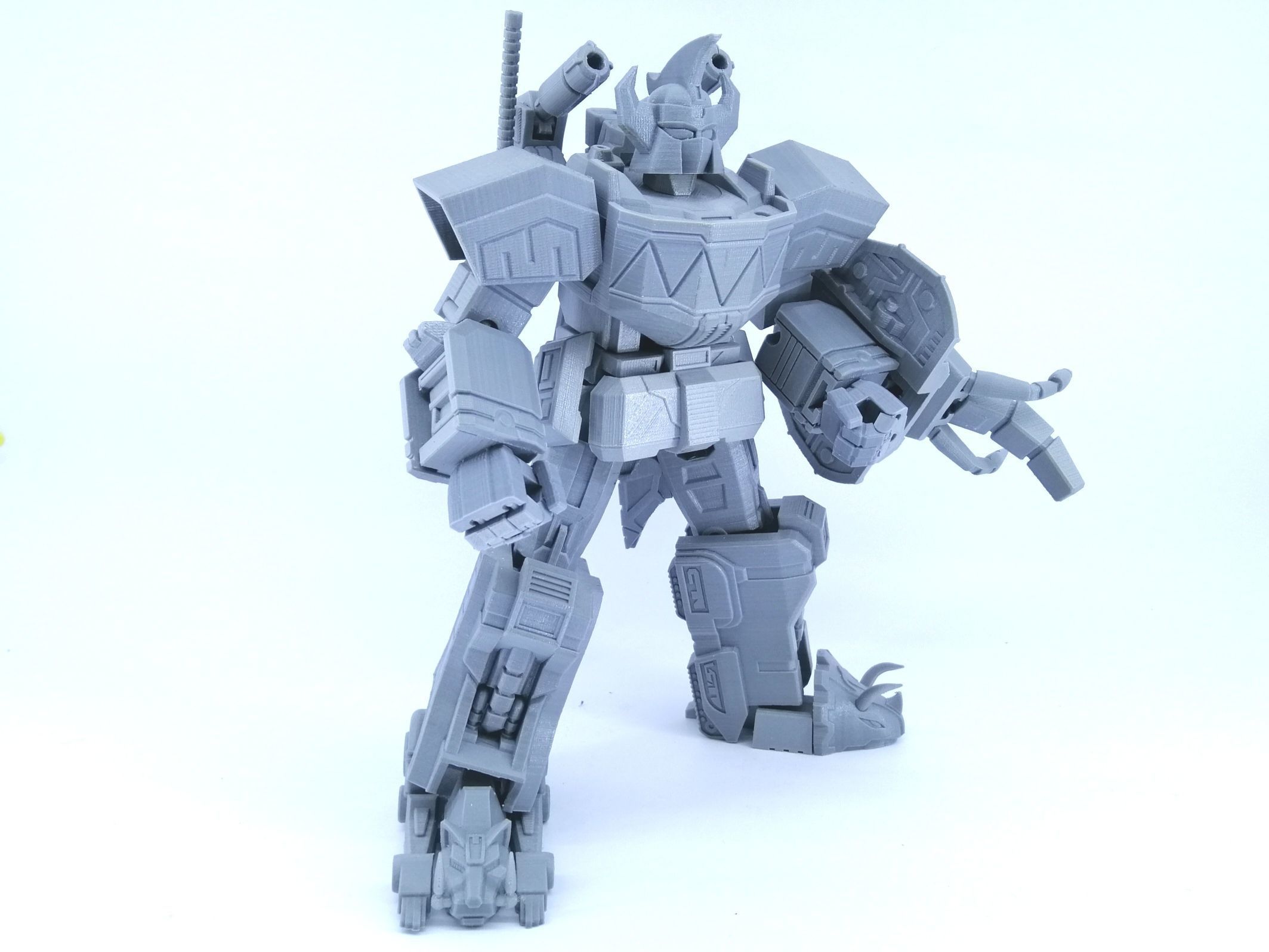 3D Printable Power Robot not Dino Megazord -No Supports Free 3D print model_5
