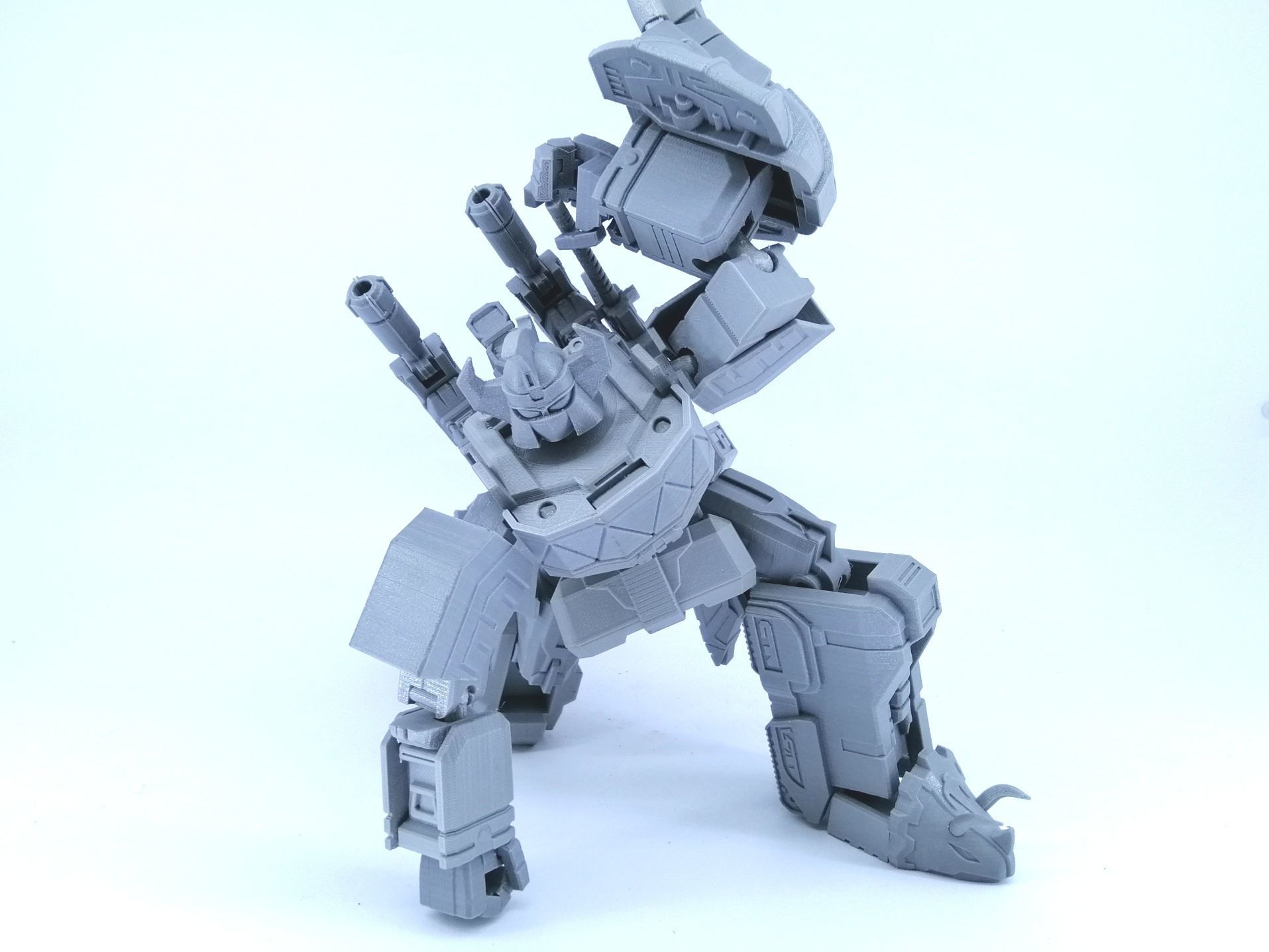 3D Printable Power Robot not Dino Megazord -No Supports Free 3D print model_7