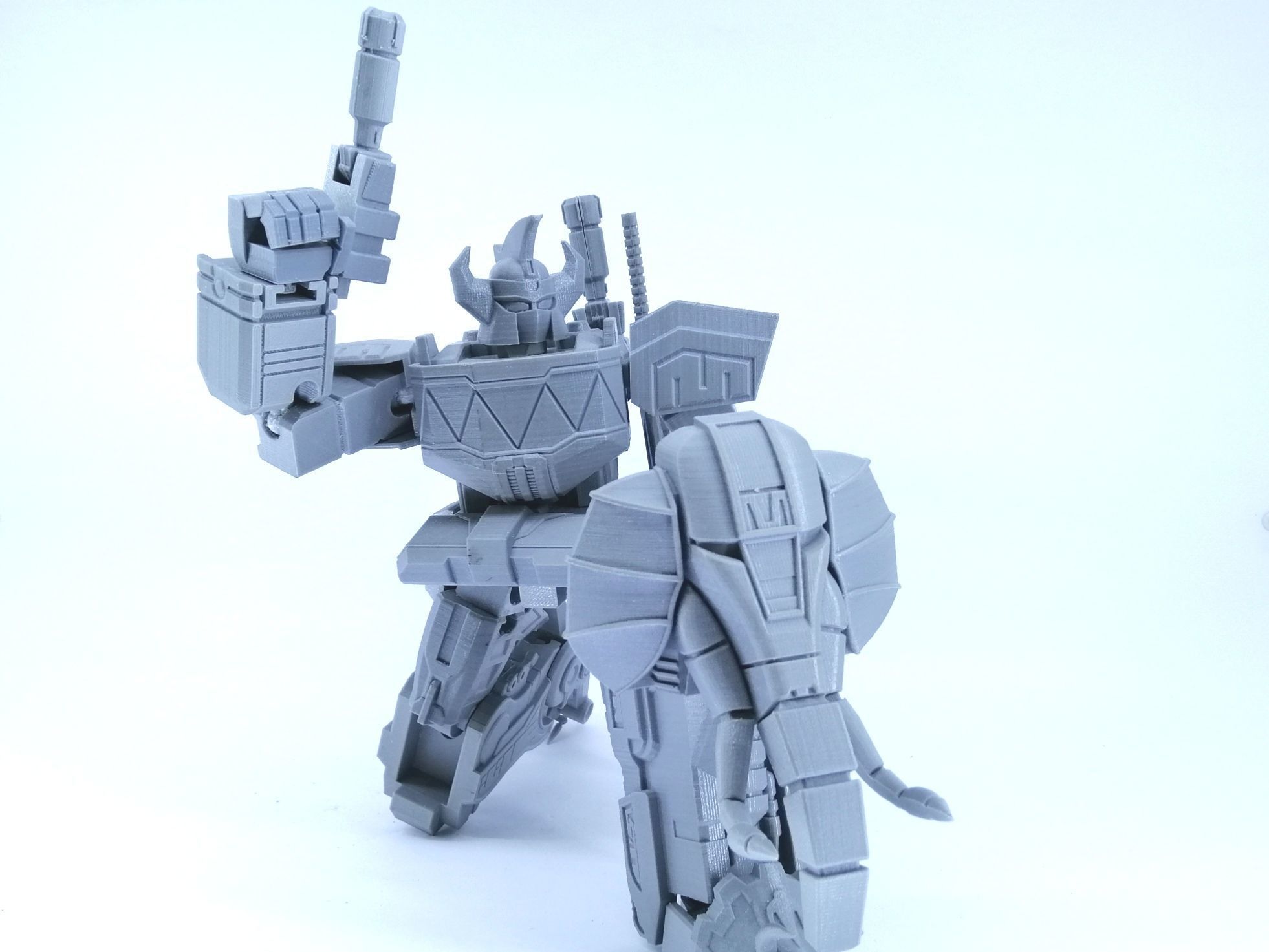3D Printable Power Robot not Dino Megazord -No Supports Free 3D print model_8