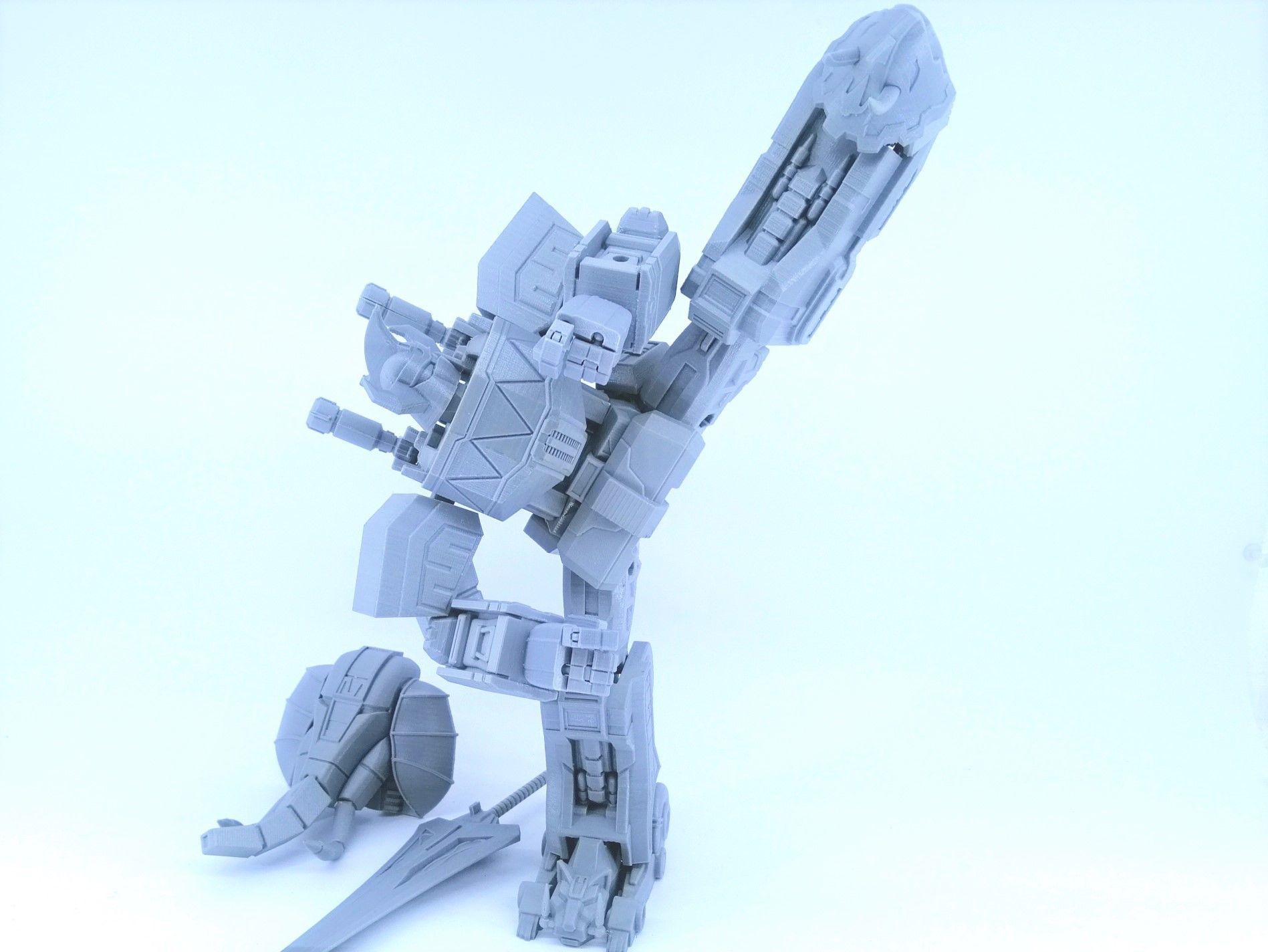 3D Printable Power Robot not Dino Megazord -No Supports Free 3D print model_9