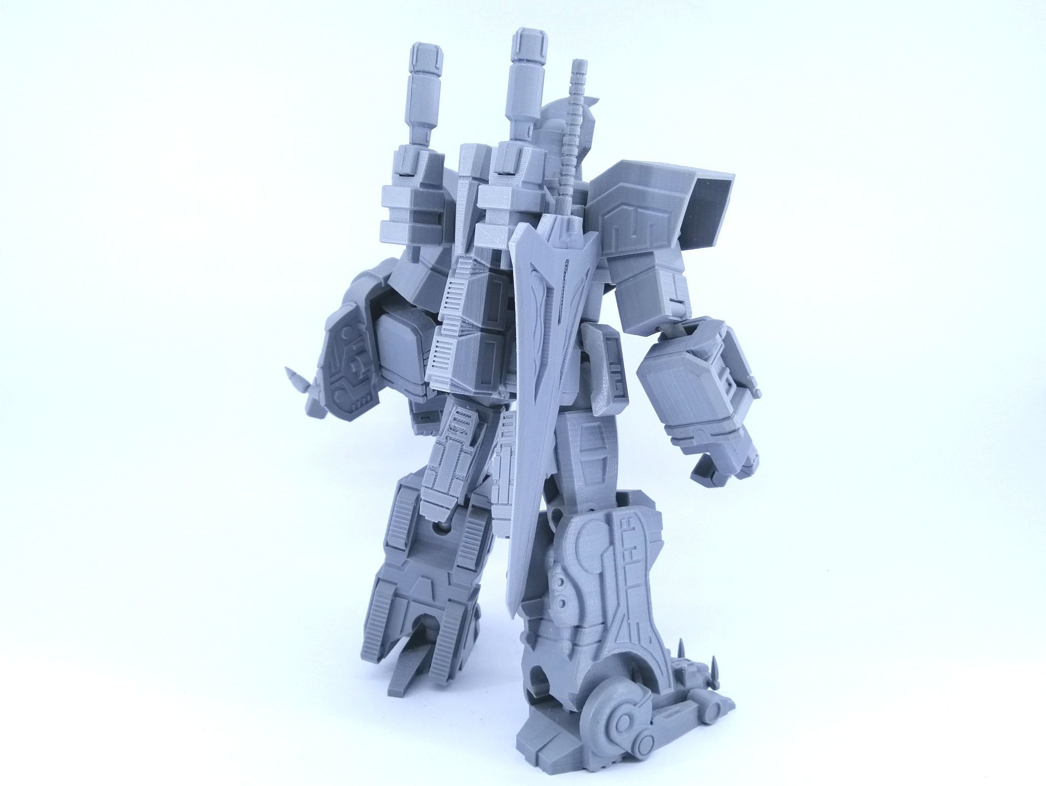 3D Printable Power Robot not Dino Megazord -No Supports Free 3D print model_4