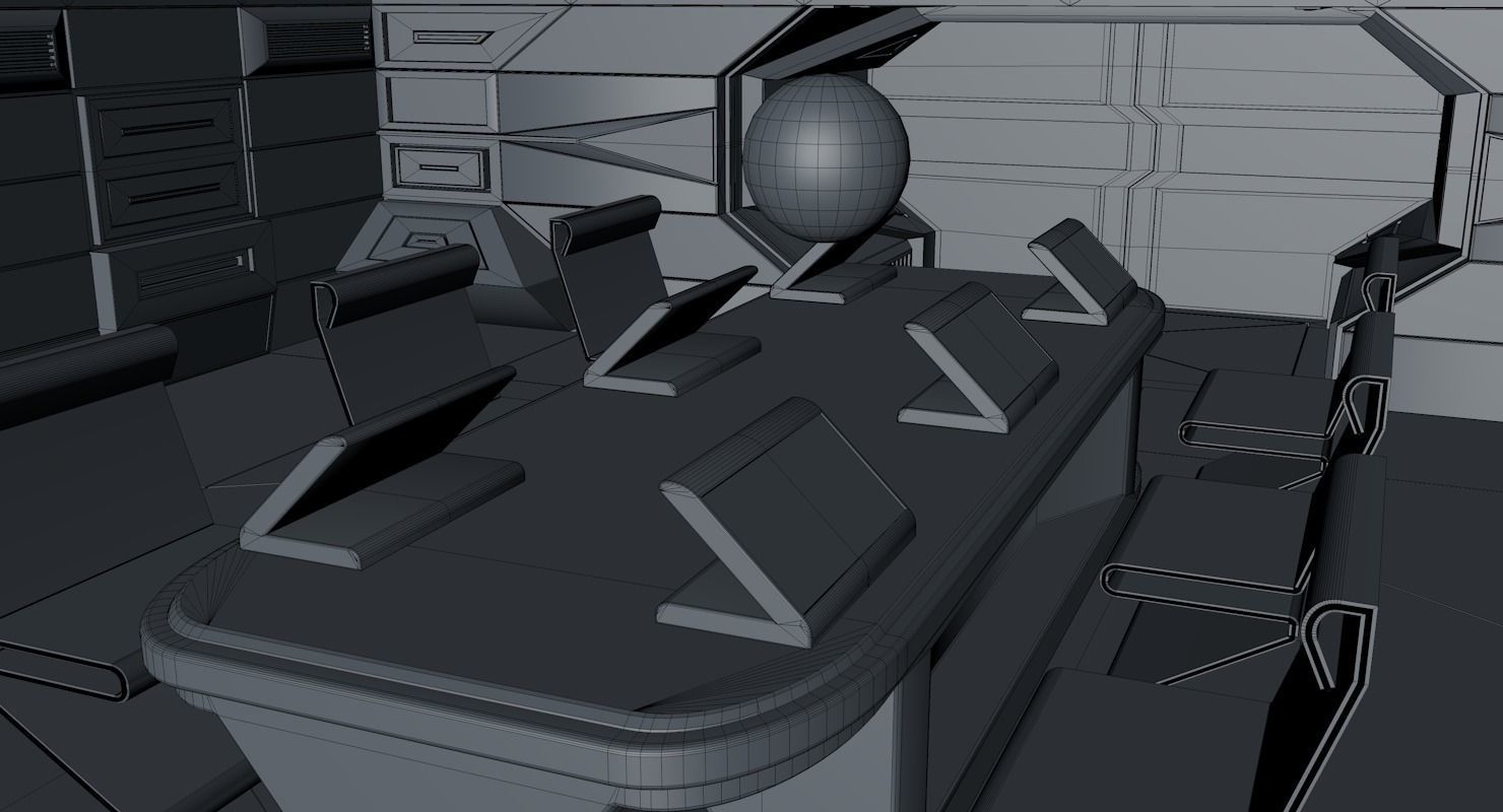 ScI Fi Interior 3D model_7