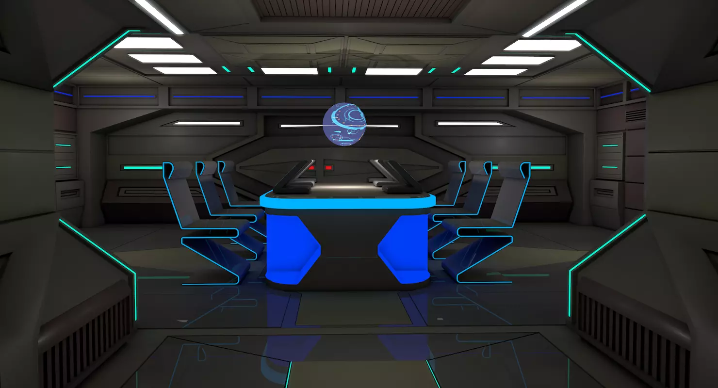 ScI Fi Interior 3D model_0