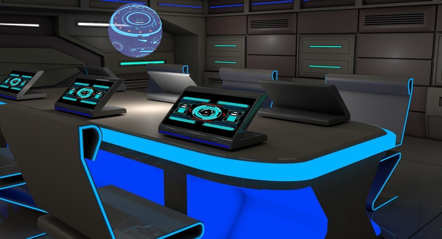 ScI Fi Interior 3D model_3
