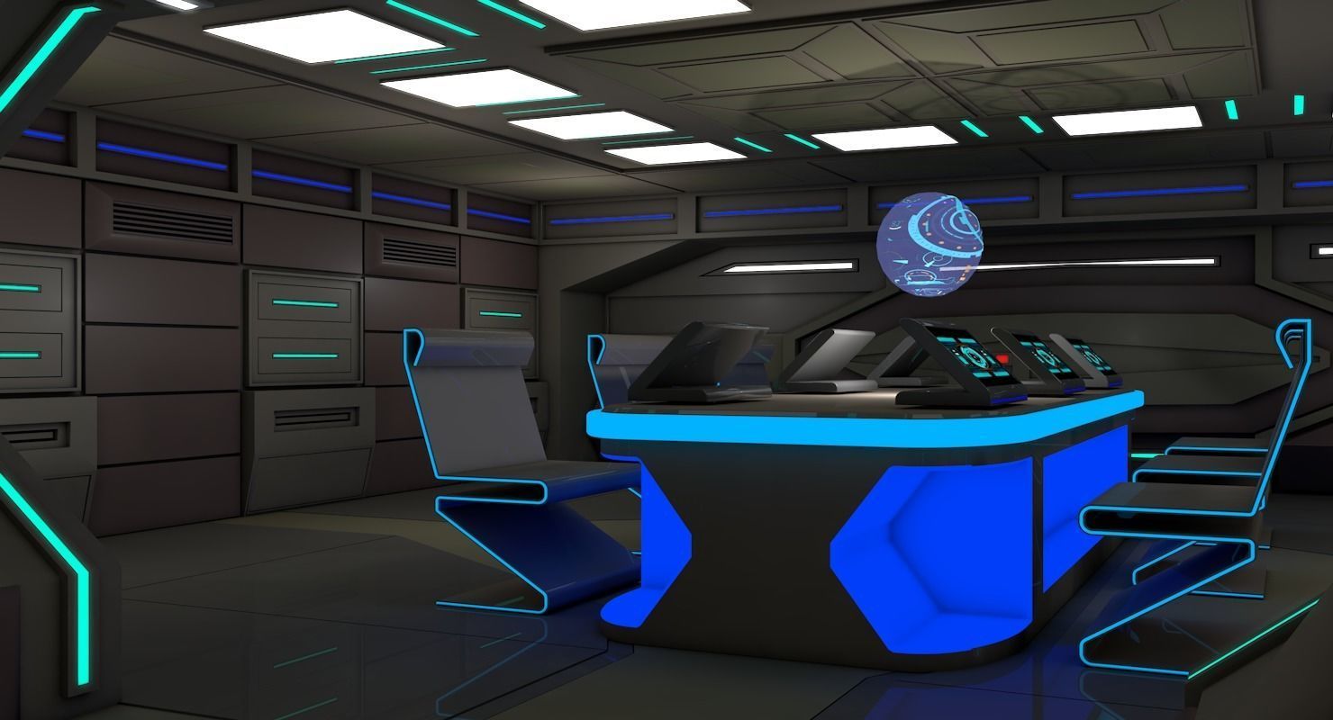ScI Fi Interior 3D model_1
