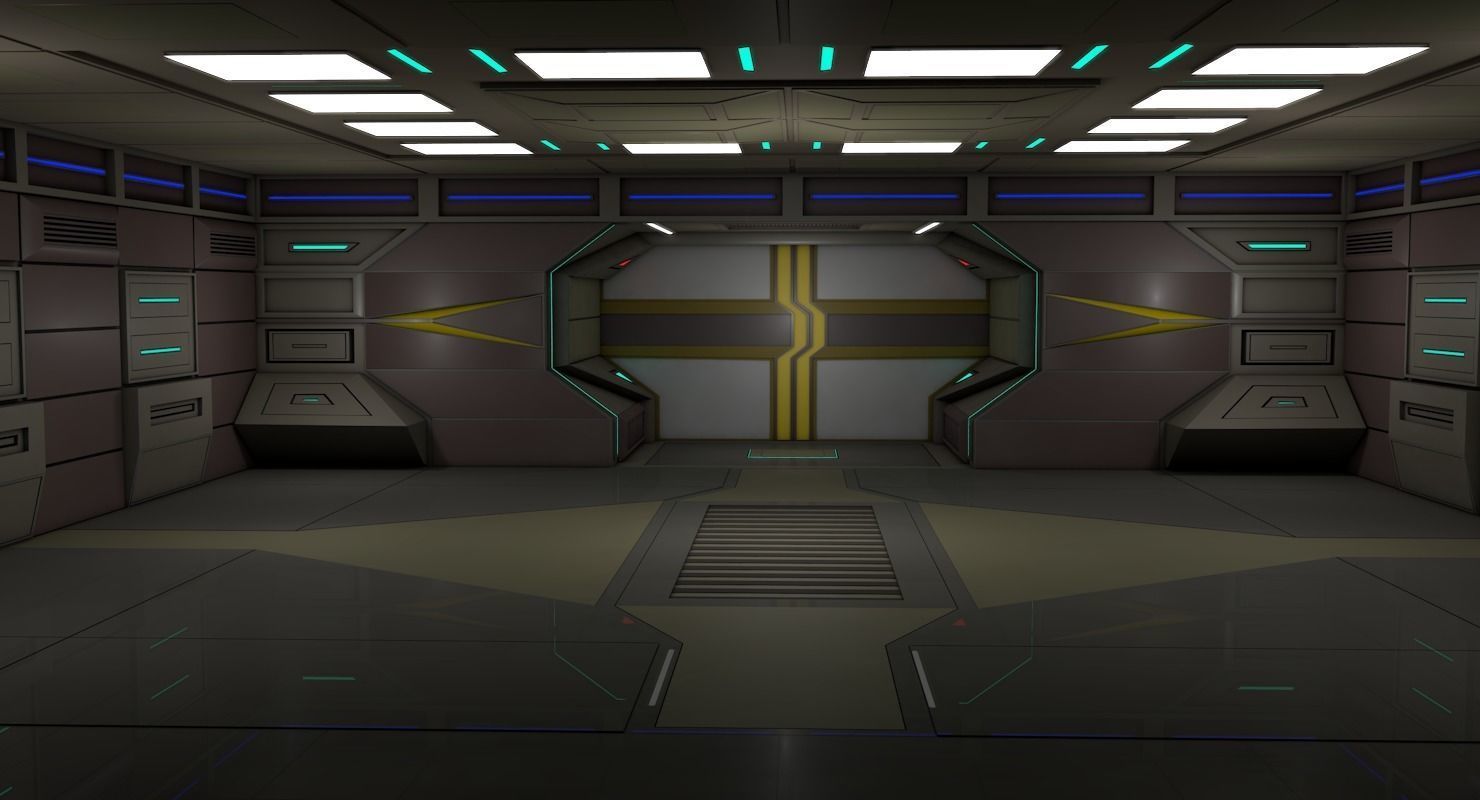 ScI Fi Interior 3D model_6