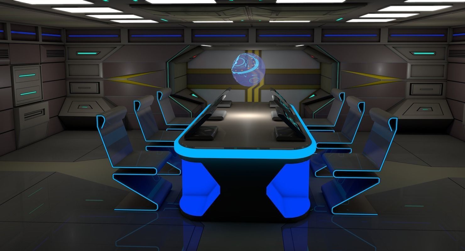 ScI Fi Interior 3D model_4