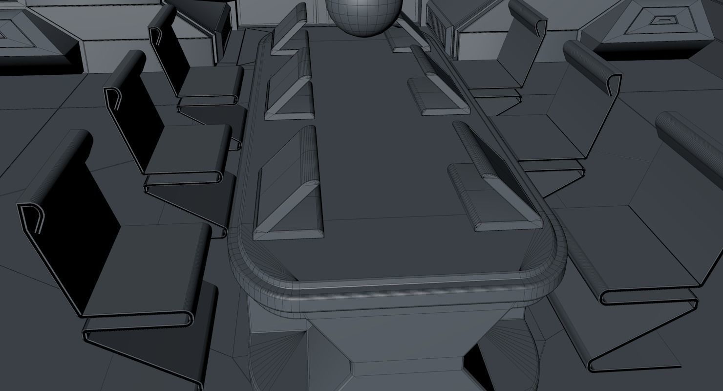 ScI Fi Interior 3D model_10