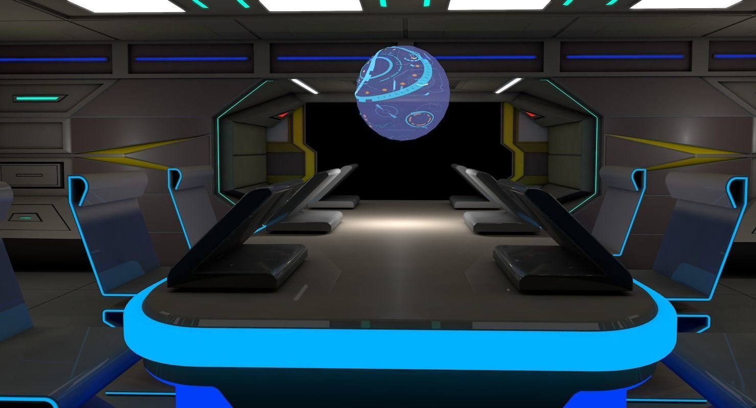 ScI Fi Interior 3D model_5