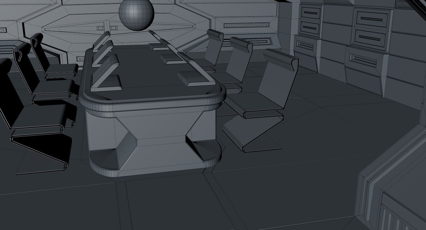 ScI Fi Interior 3D model_11