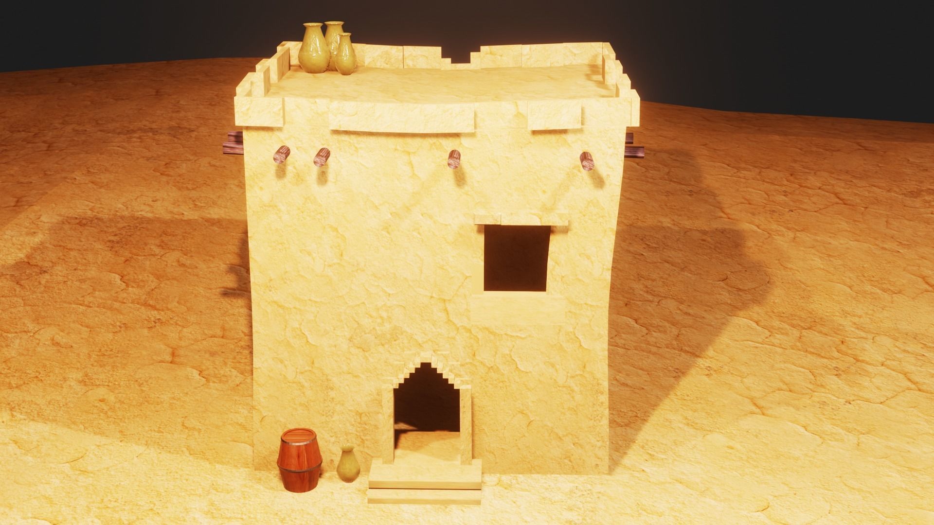 Village House 3D model_3