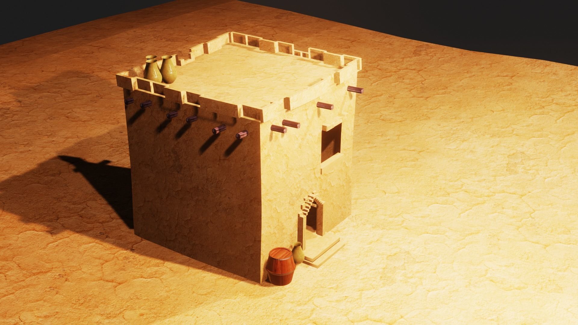 Village House 3D model_2