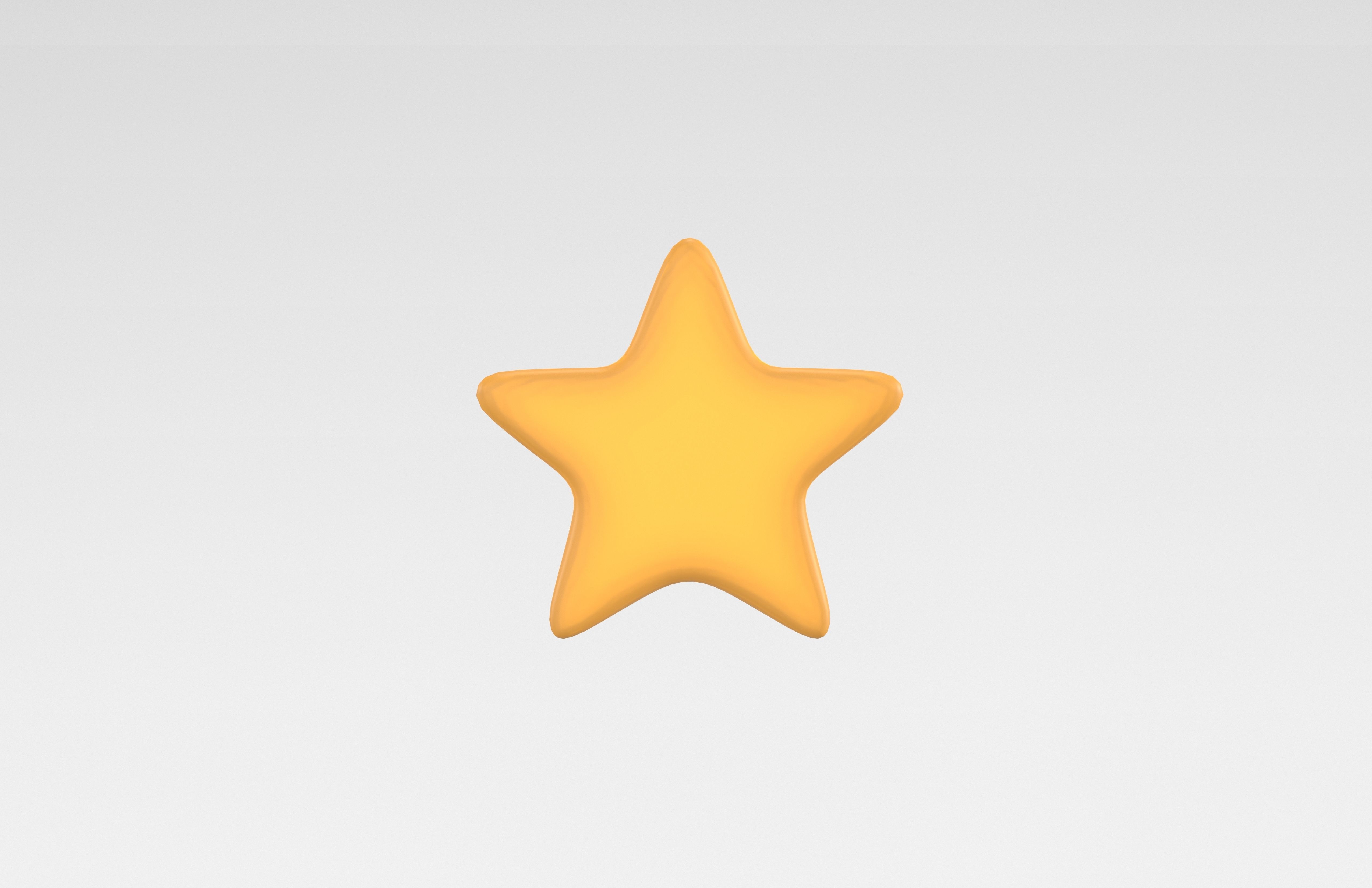 Star v1 001 Low-poly 3D model_1