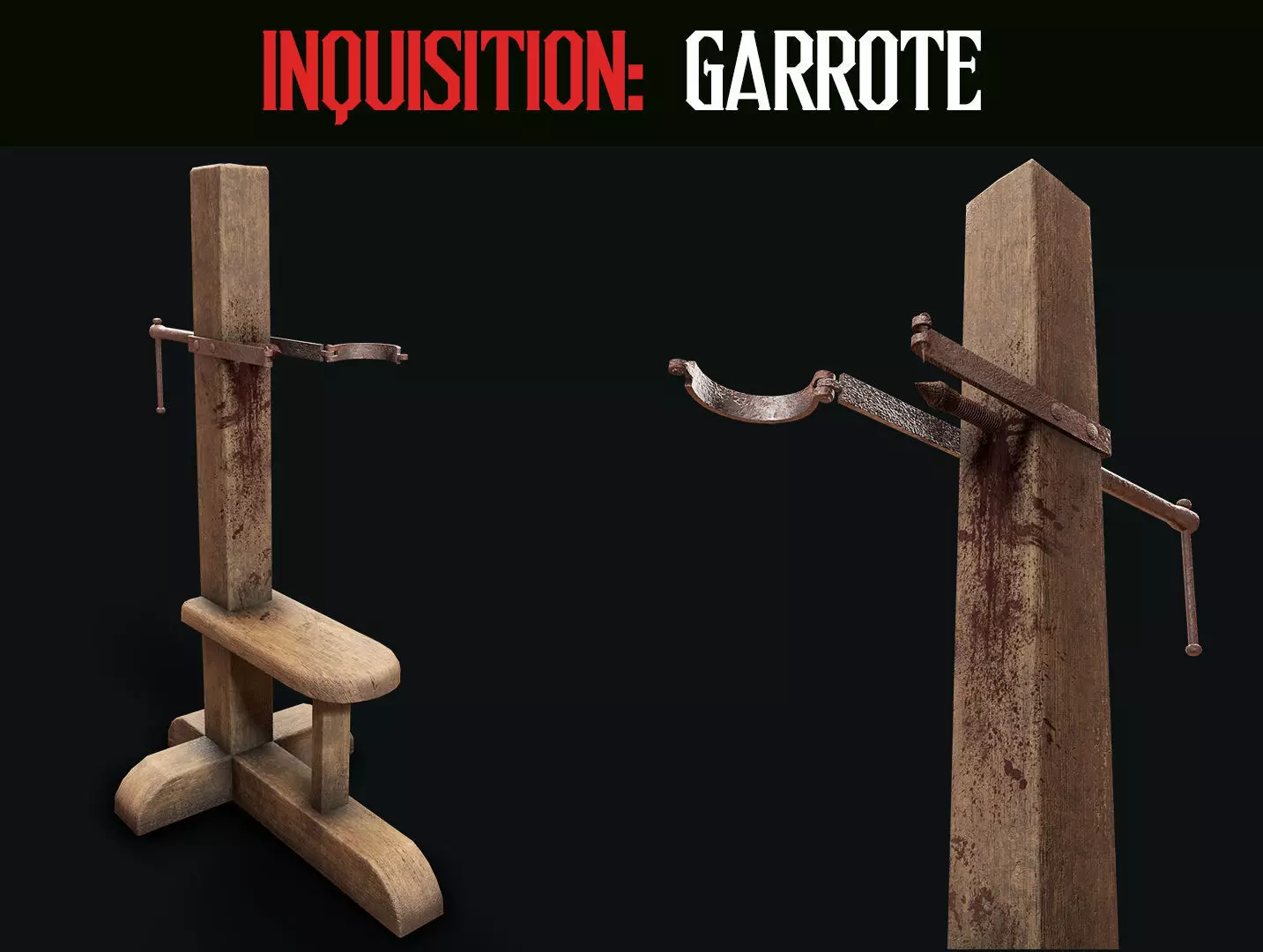 Inquisition - Garrote Low-poly 3D model_0