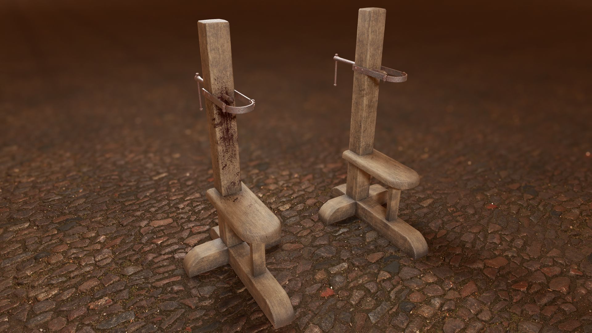 Inquisition - Garrote Low-poly 3D model_3