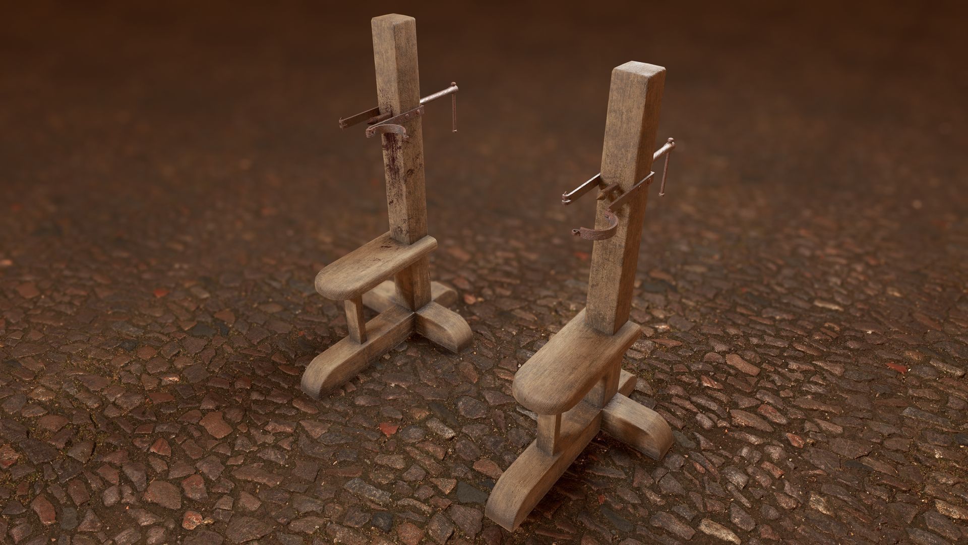 Inquisition - Garrote Low-poly 3D model_4