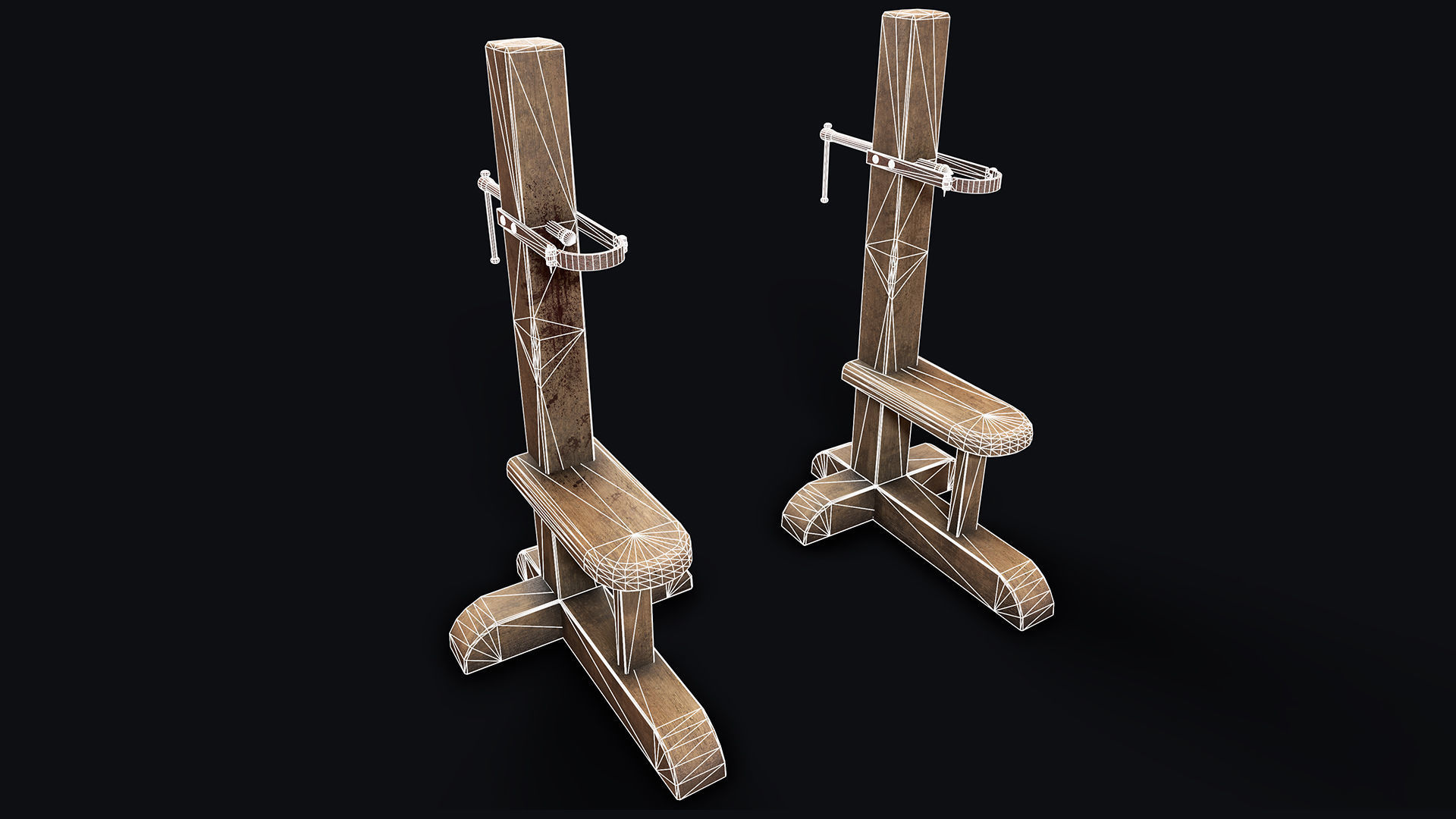 Inquisition - Garrote Low-poly 3D model_7