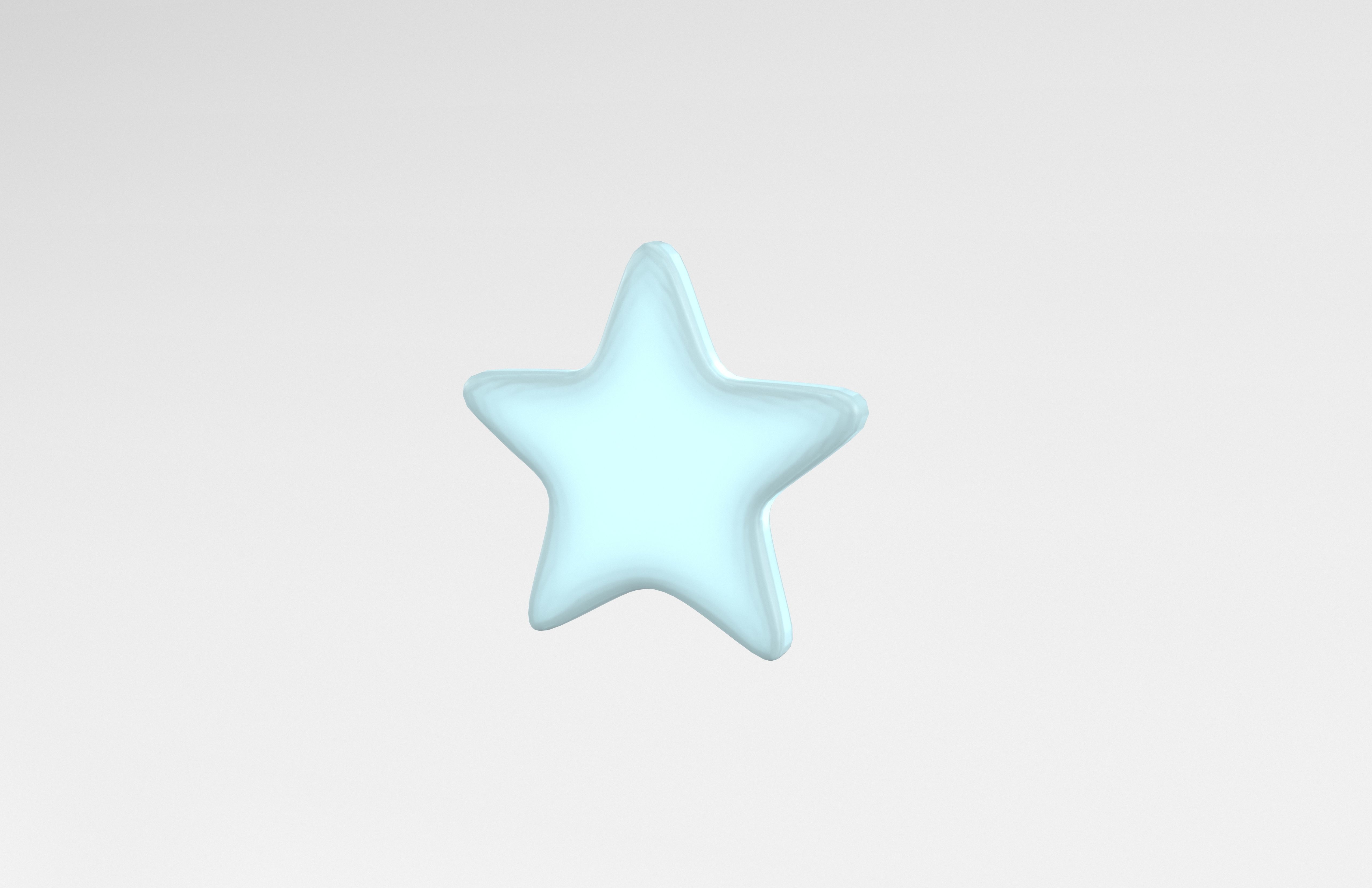 Star v1 004 Low-poly 3D model_3