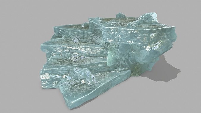 Stair crystal Low-poly 3D model