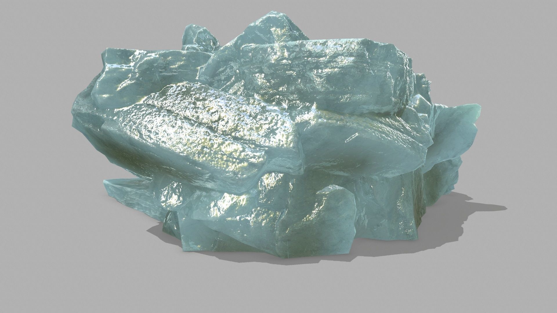 Stair crystal Low-poly 3D model_13