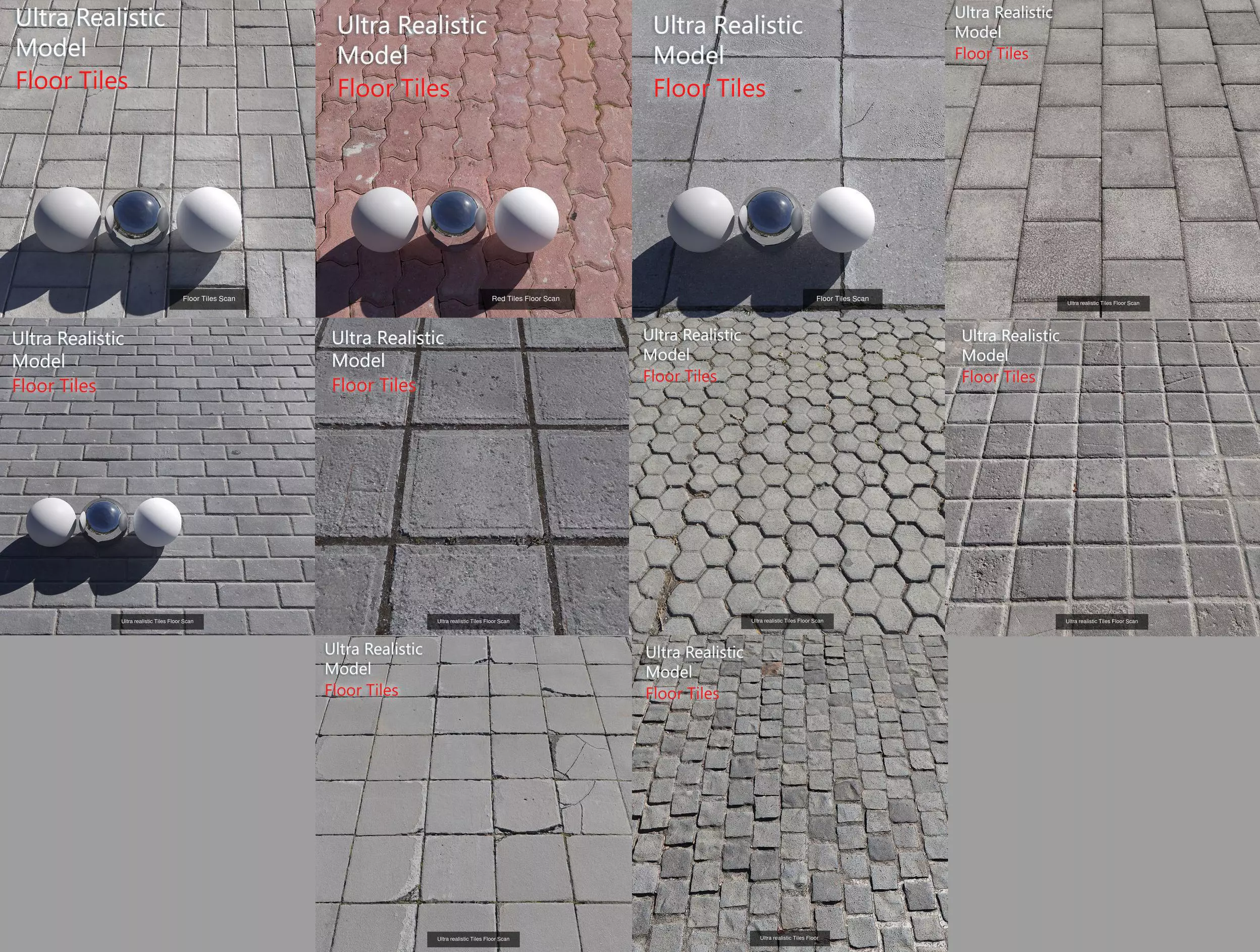Ultra realistic Floor Tiles 3D Model Collection_0