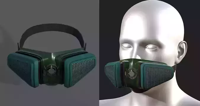 Gas mask protection futuristic technology fantasy 