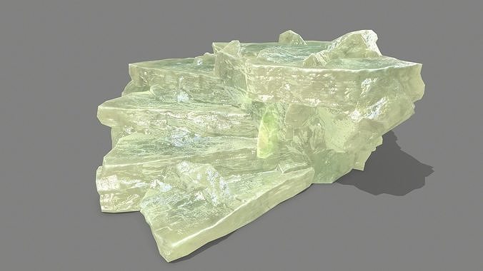 Stair crystal Low-poly 3D model