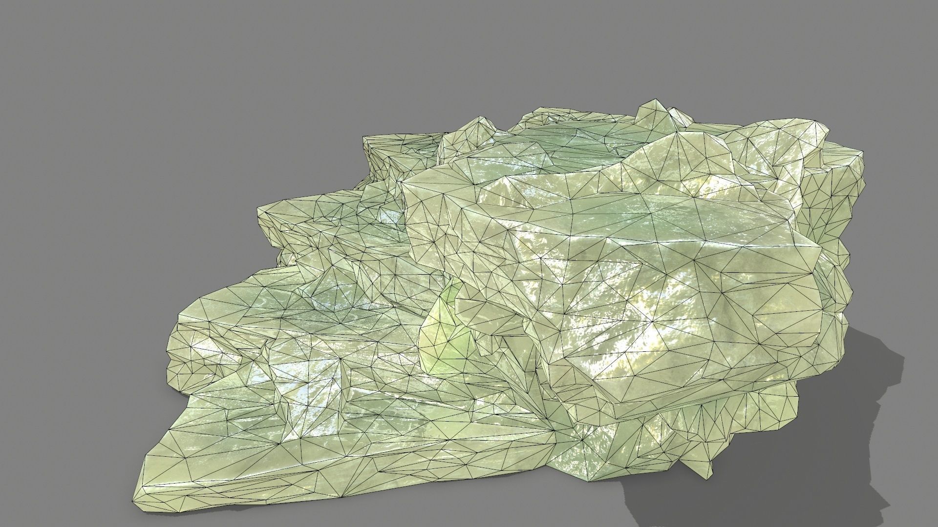 Stair crystal Low-poly 3D model_14