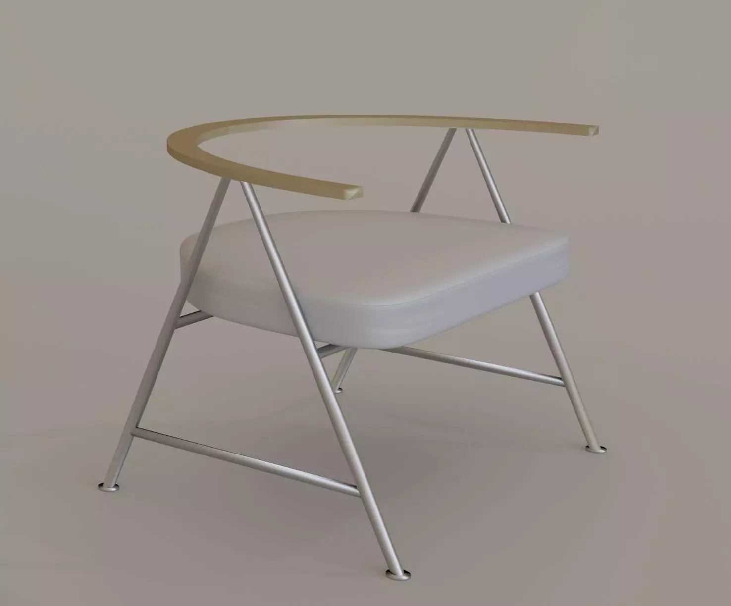 P Narin Modern Armchair02 Low-poly 3D model_0