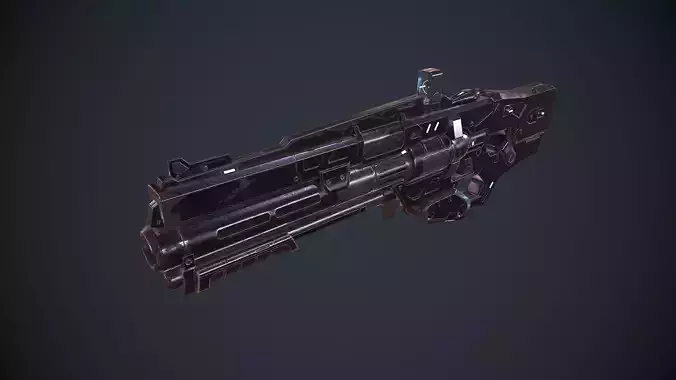 Low poly GUN Low-poly 3D model