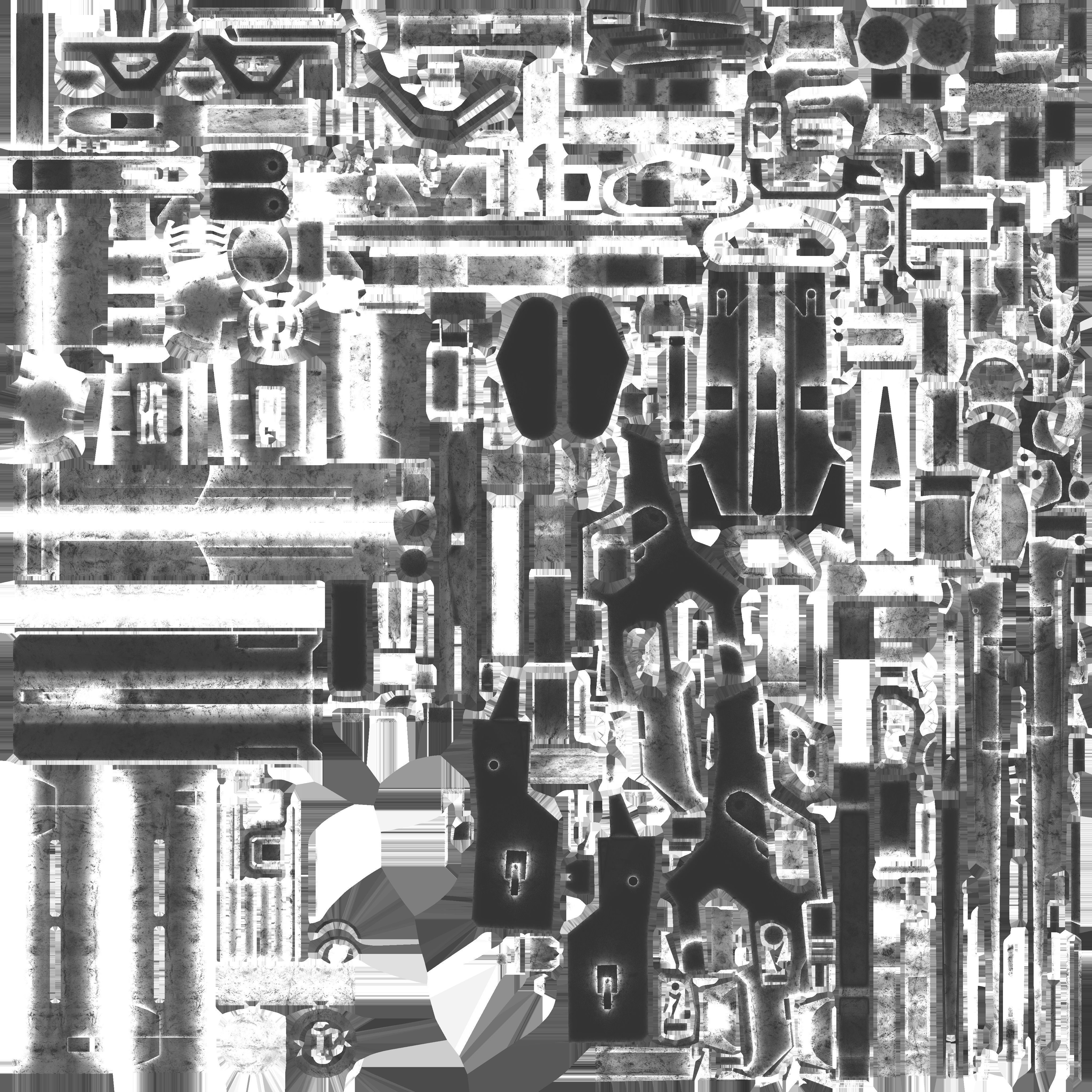 Low poly GUN Low-poly 3D model_2