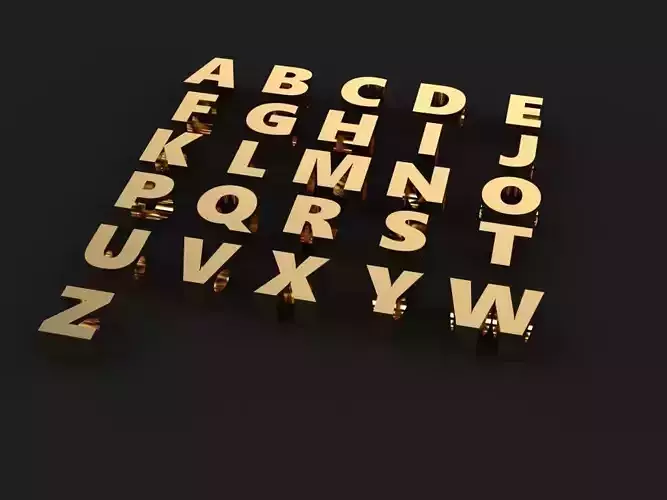 Letters of the alphabet CHARM