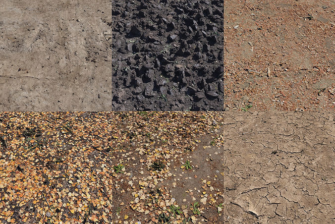 Ultra realistic Ground  3D Model Collection