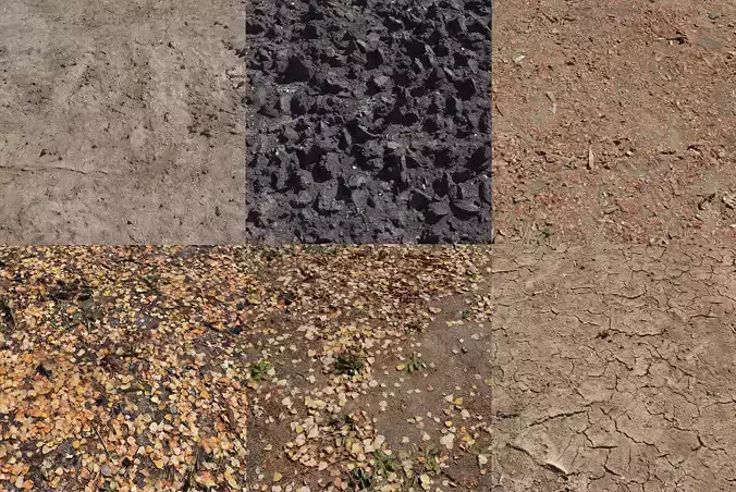 Ultra realistic Ground  3D Model Collection