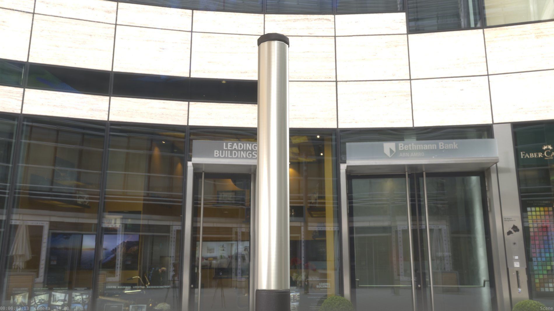 Street Light 10 Basic Low-Poly 180mm Low-poly 3D model_85