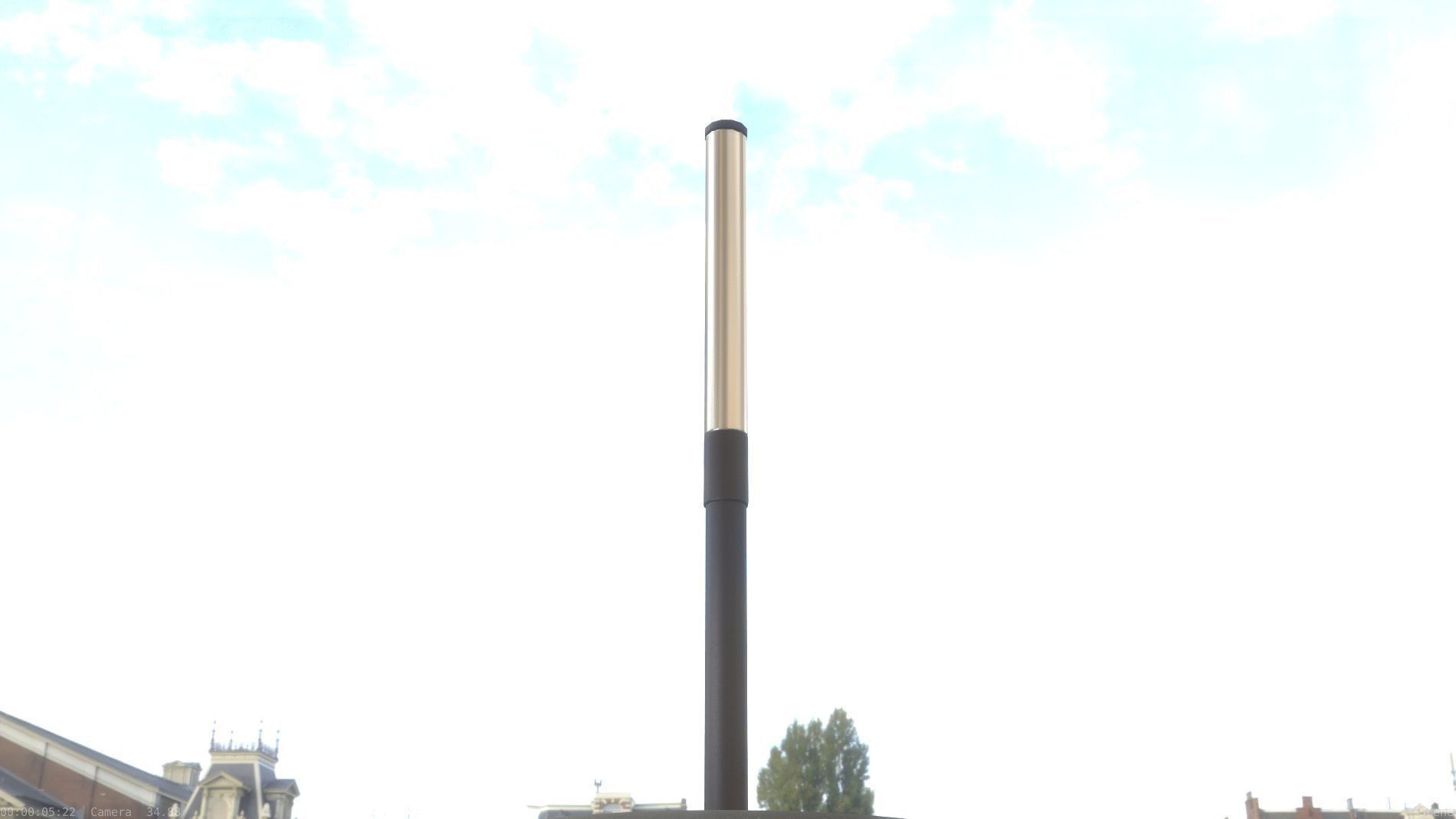 Street Light 10 Basic Low-Poly 315mm  Low-poly 3D model_42