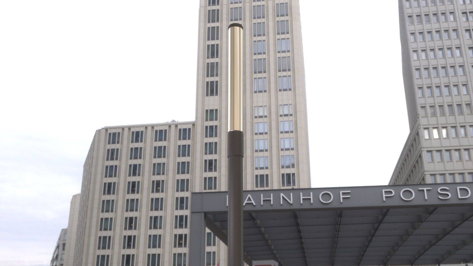 Street Light 10 Basic Low-Poly 315mm  Low-poly 3D model_44