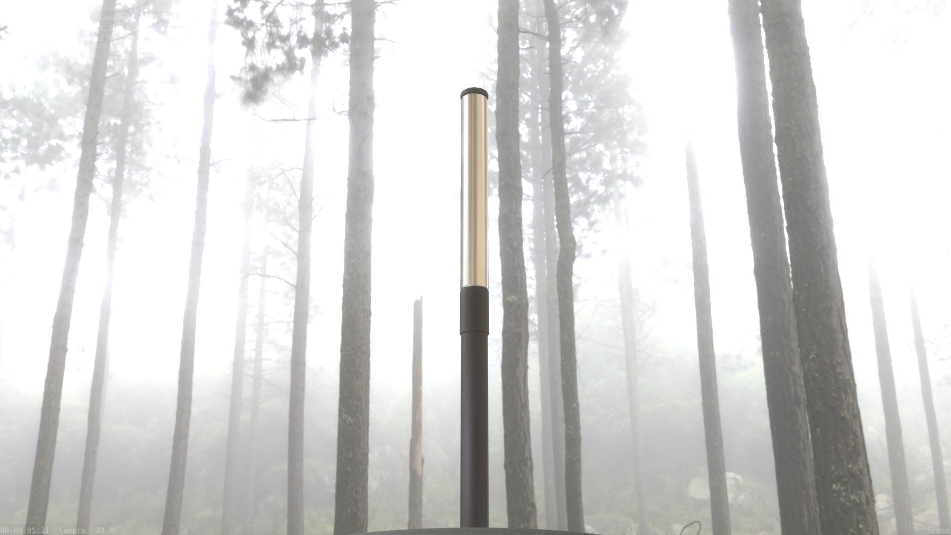 Street Light 10 Basic Low-Poly 315mm  Low-poly 3D model_41