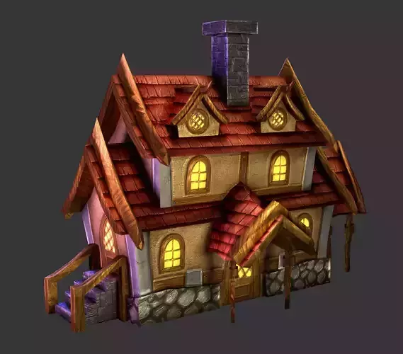 House in fantasy setting