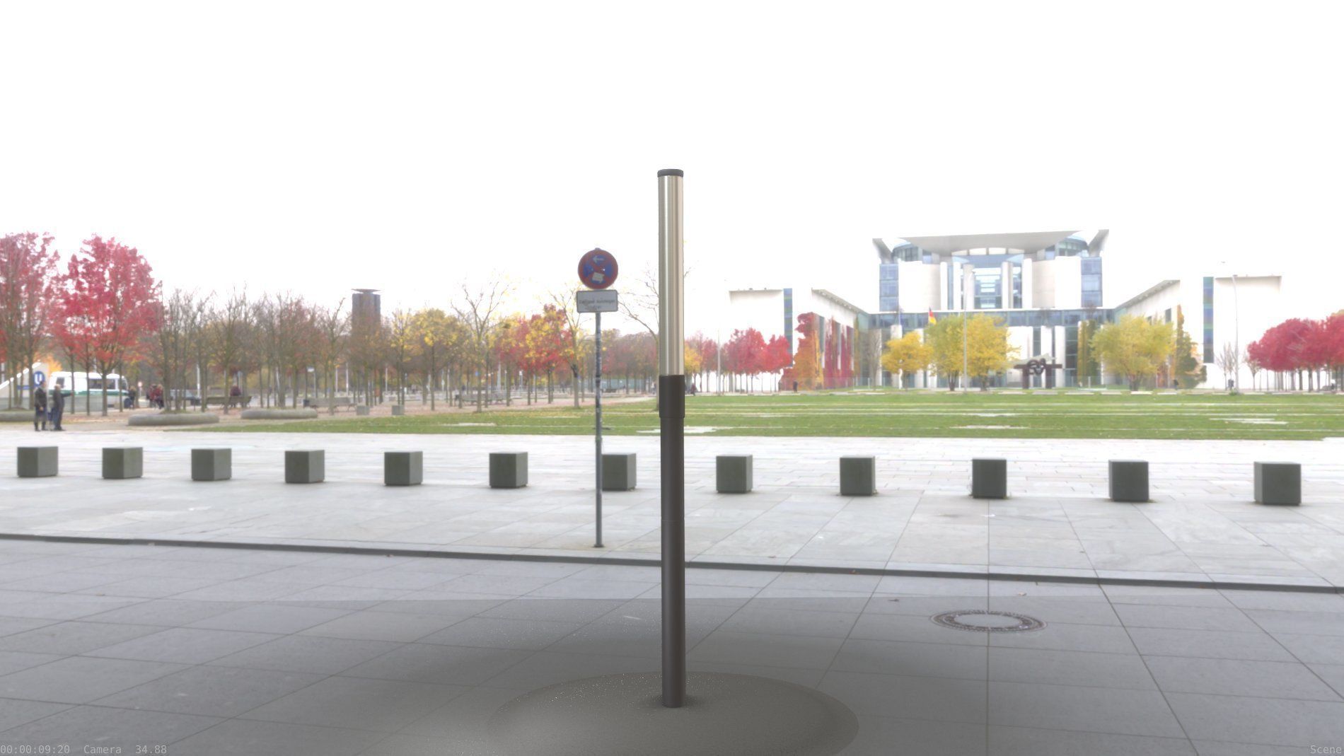 Street Light 10 Basic Low-Poly 390mm Low-poly 3D model_38